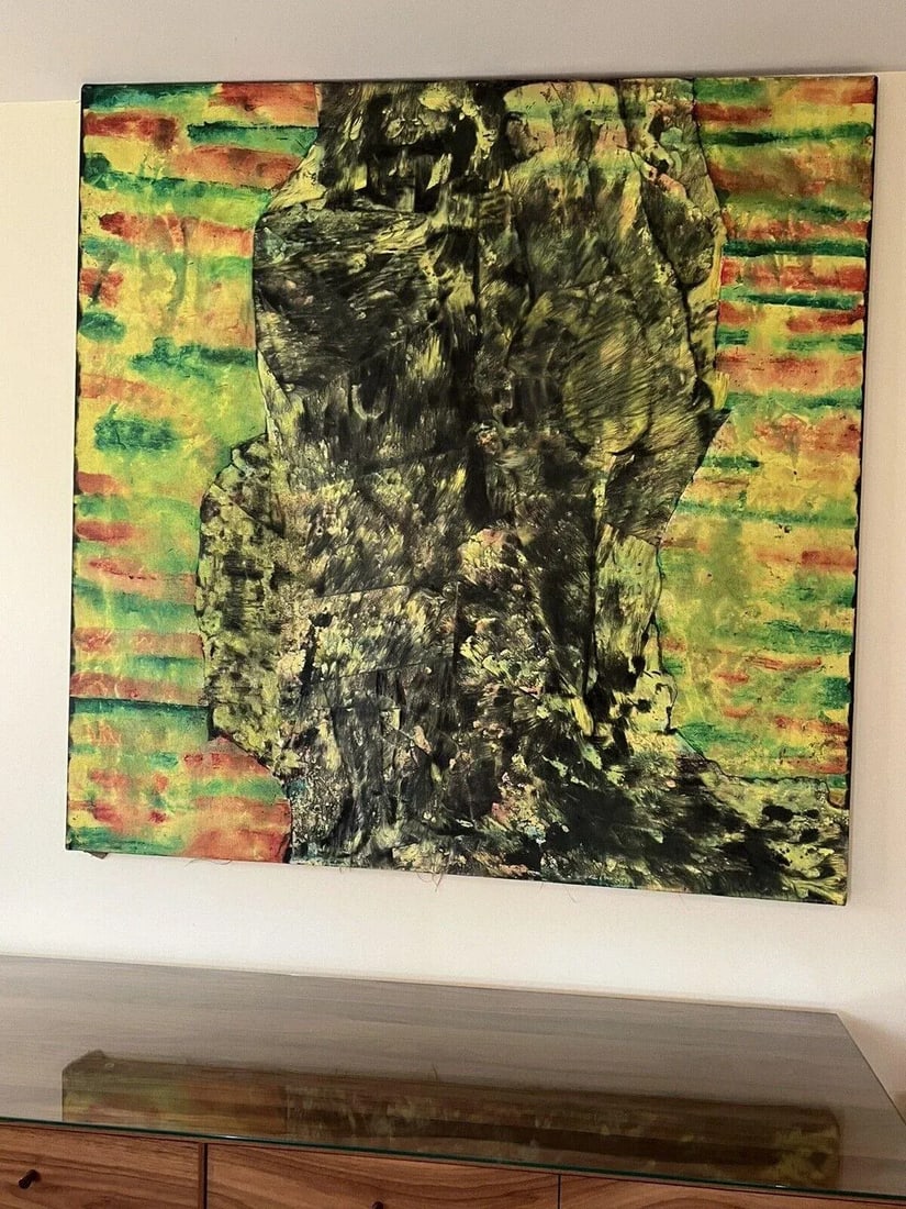 Mid 20th Century Don Stacy Figurative Green Painting - 12