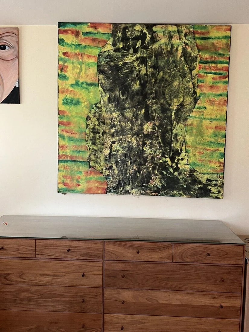 Mid 20th Century Don Stacy Figurative Green Painting - 2