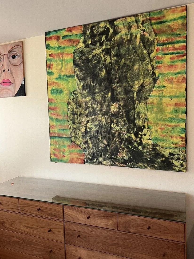 Mid 20th Century Don Stacy Figurative Green Painting - 3