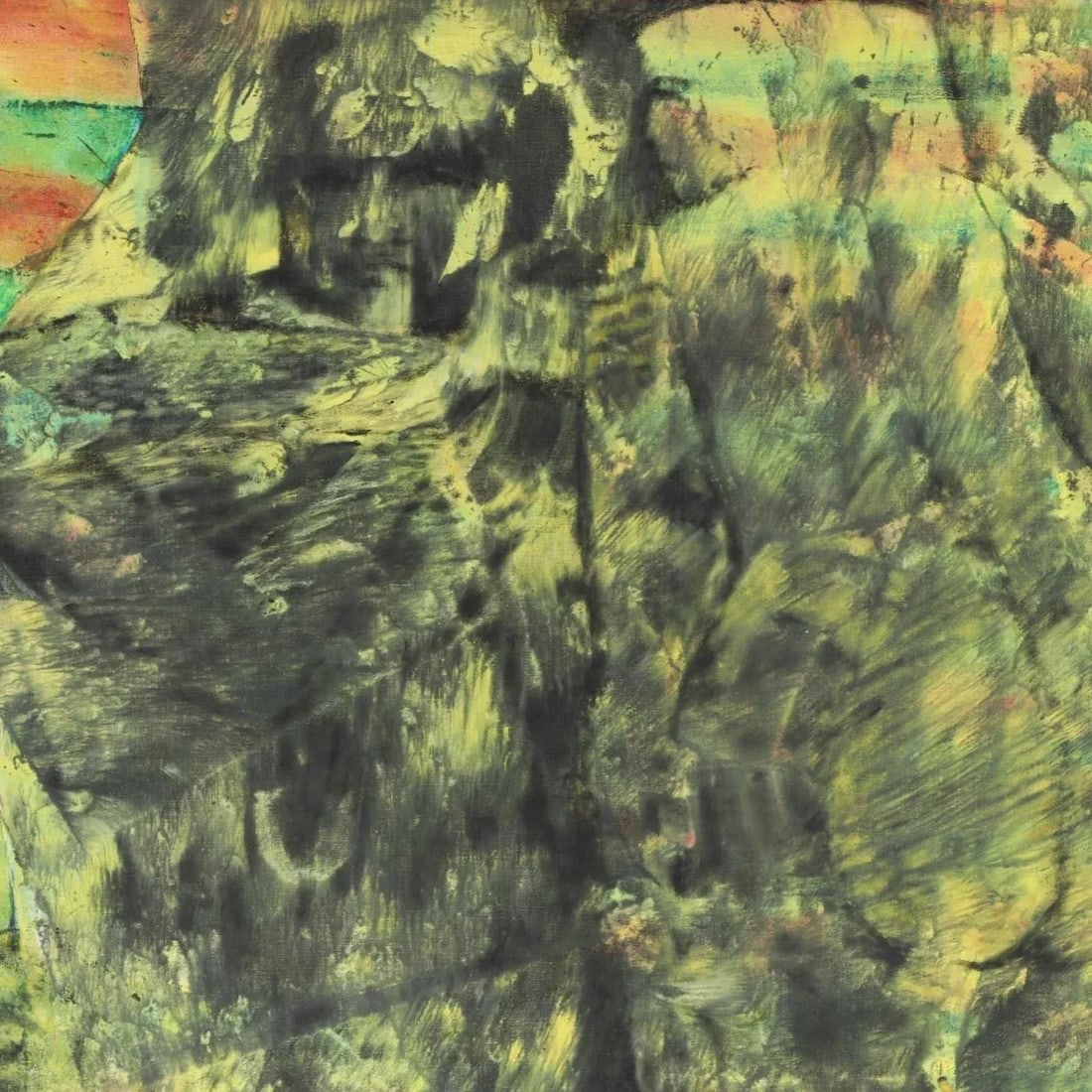 Mid 20th Century Don Stacy Figurative Green Painting - 4