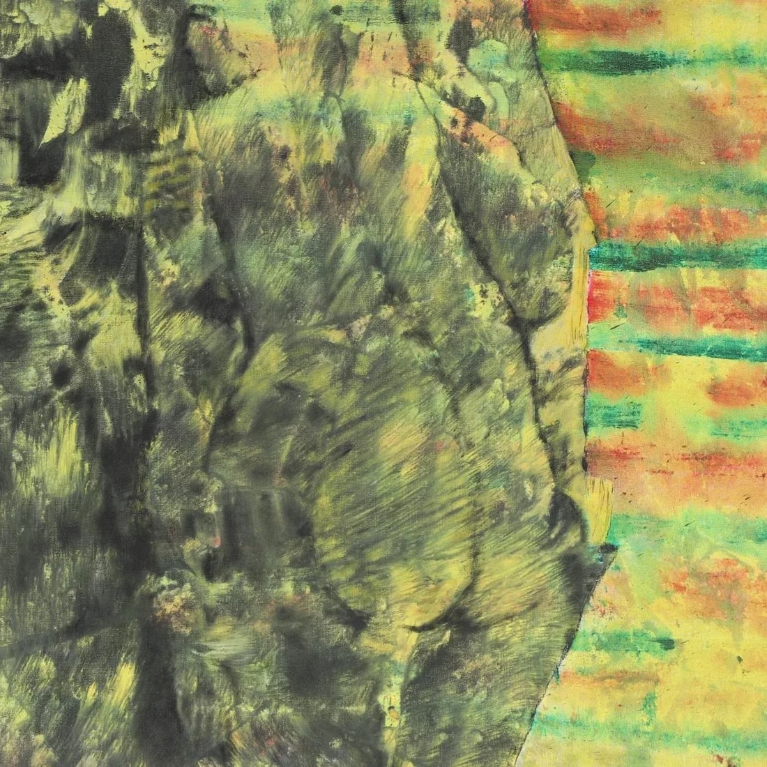 Mid 20th Century Don Stacy Figurative Green Painting - 9