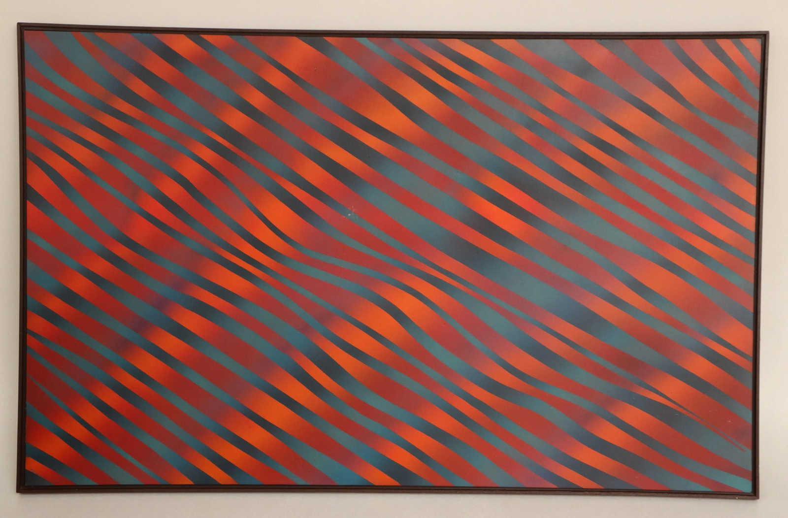 Op Art "Fire and Ice" Painting by J. Brown - 2