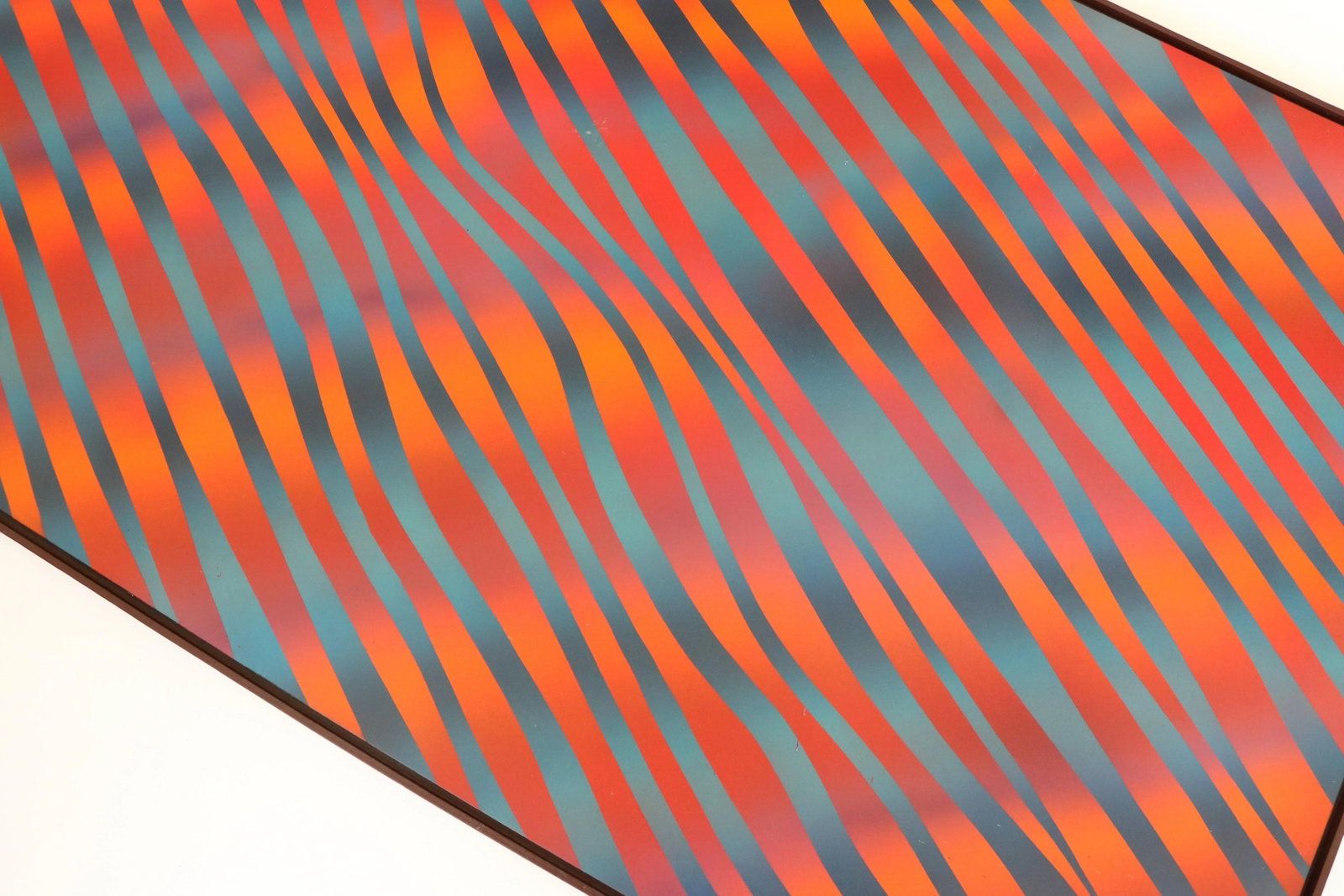 Op Art "Fire and Ice" Painting by J. Brown - 3