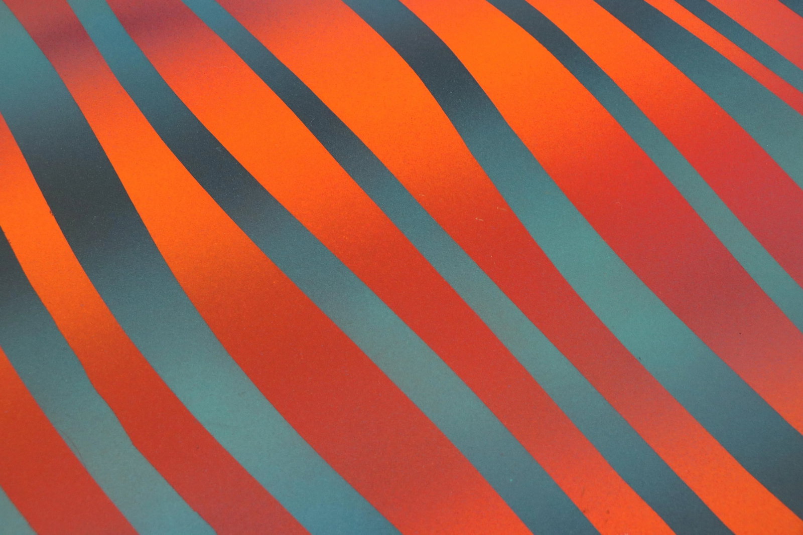 Op Art "Fire and Ice" Painting by J. Brown - 4
