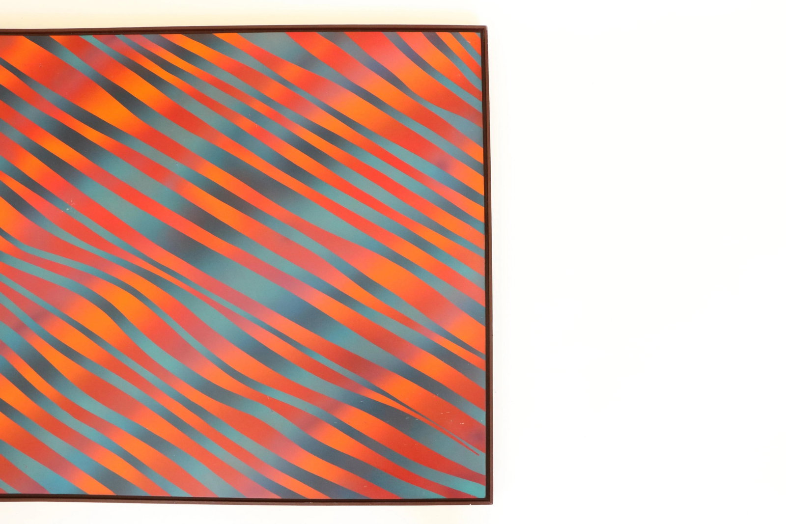 Op Art "Fire and Ice" Painting by J. Brown - 5