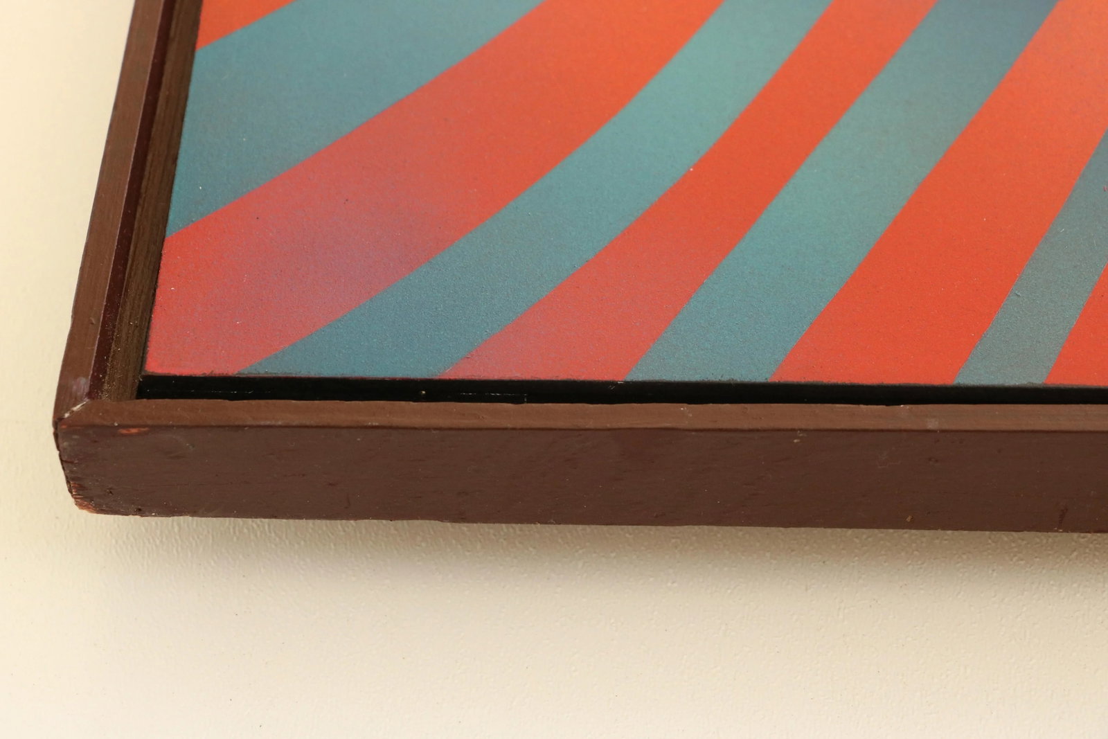 Op Art "Fire and Ice" Painting by J. Brown - 8