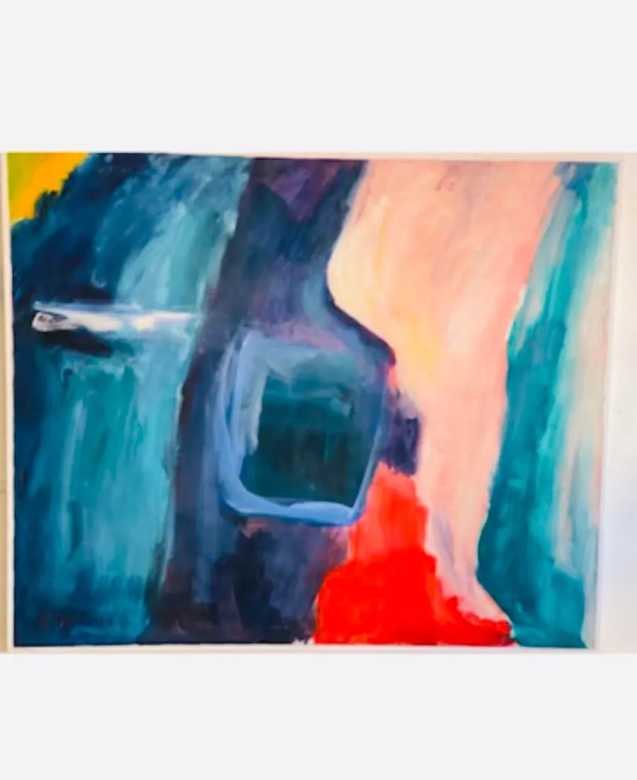 "Hot Water" Abstract Expressionist Oil Painting Dorothy Yung - 11
