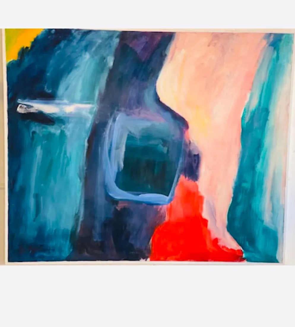 "Hot Water" Abstract Expressionist Oil Painting Dorothy Yung - 13