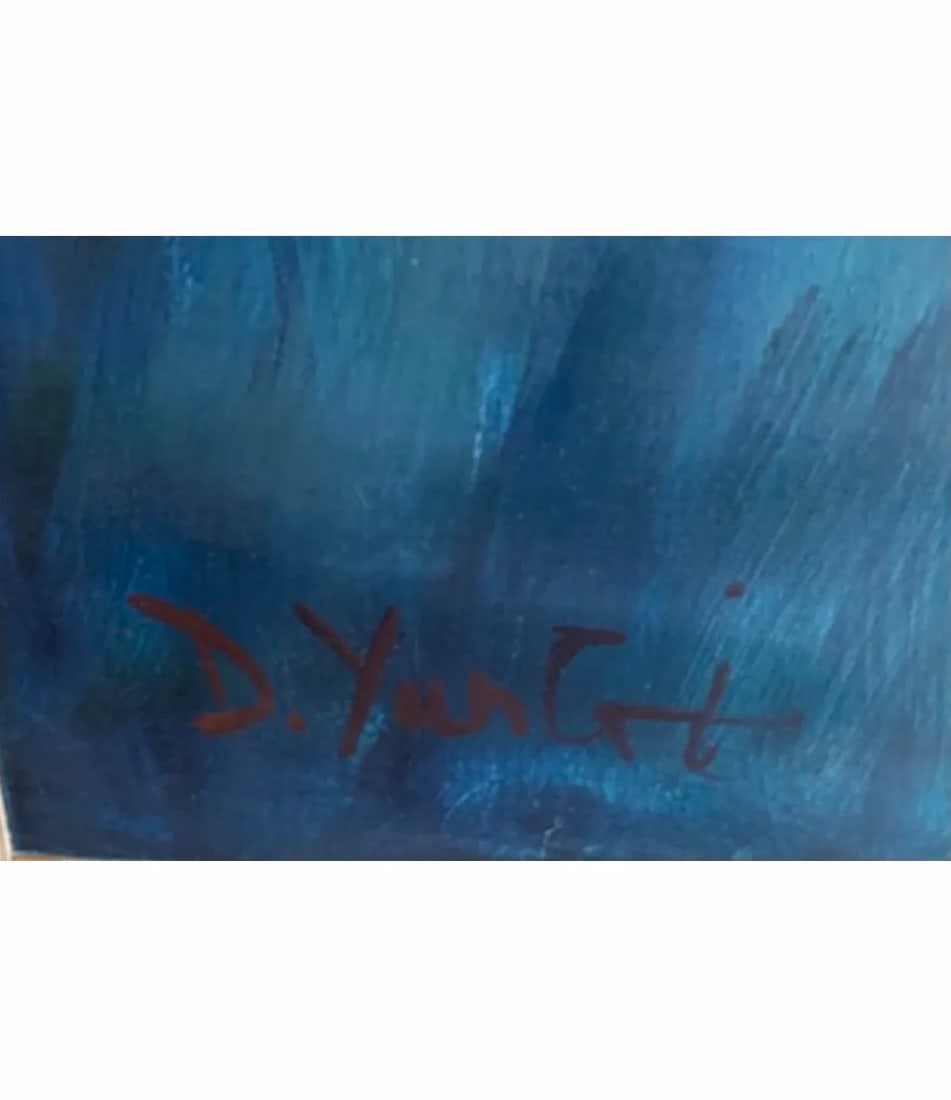 "Hot Water" Abstract Expressionist Oil Painting Dorothy Yung - 5