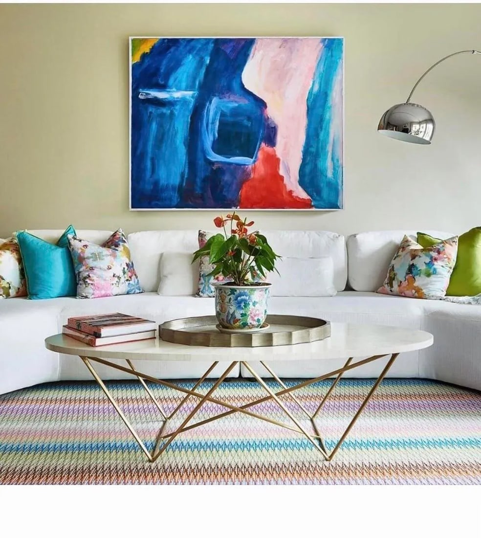"Hot Water" Abstract Expressionist Oil Painting Dorothy Yung - 6