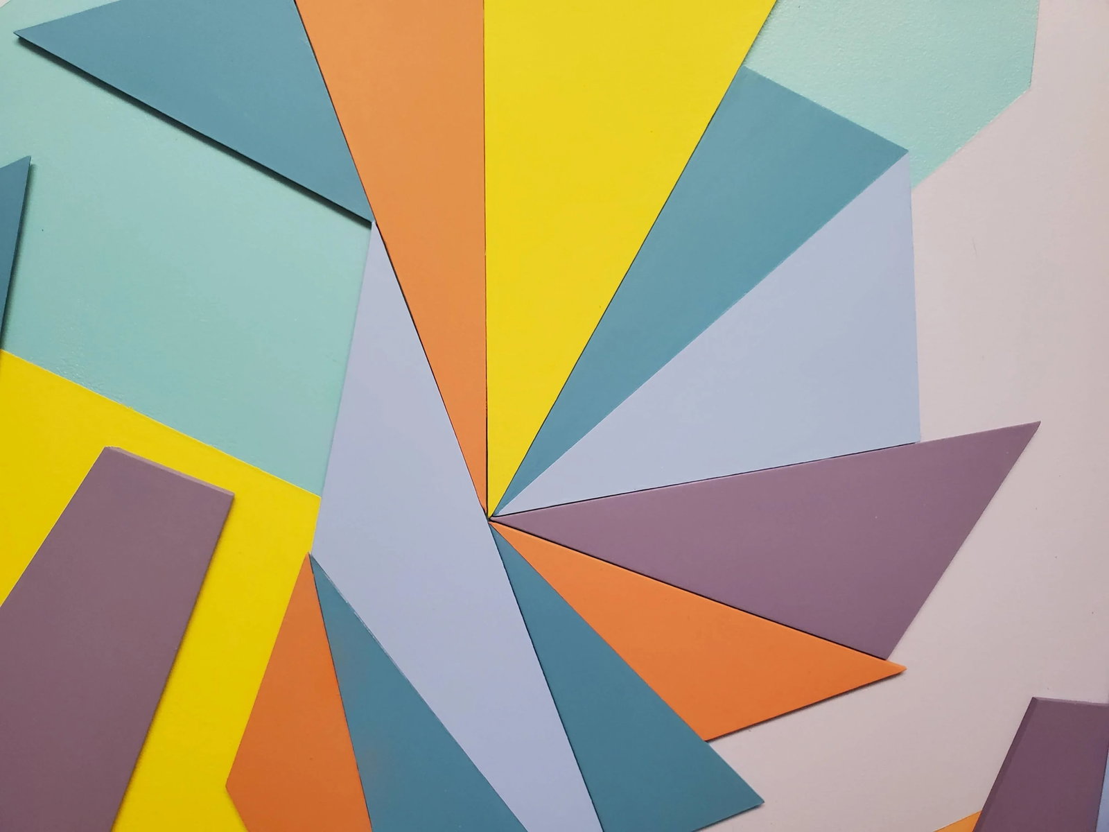 "Beautiful Ideas" Contemporary Original Abstract Geometric Collage by Sassoon Kosian - 4