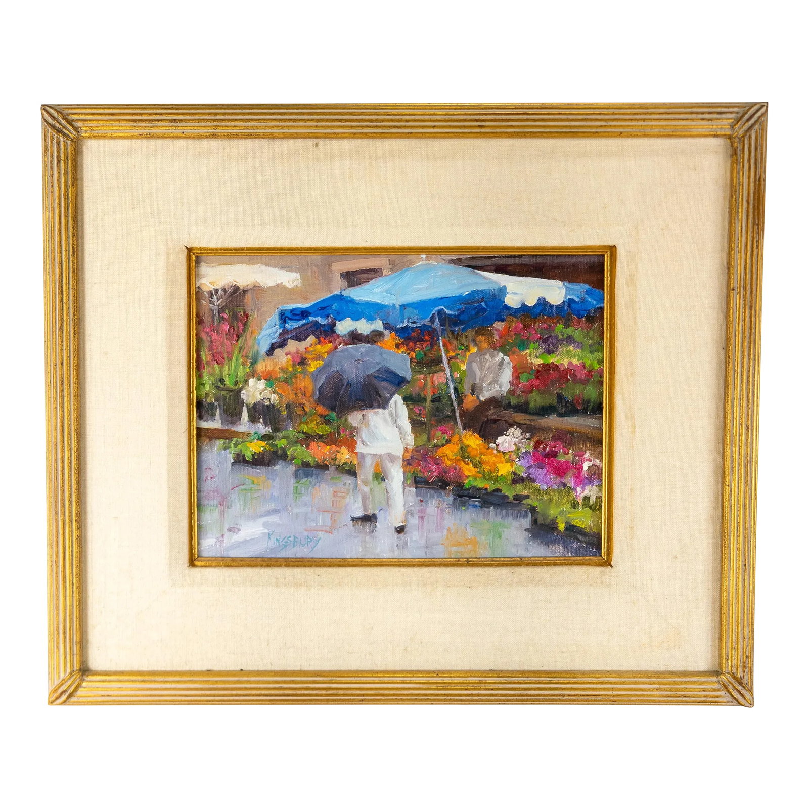 Late 20th Century Impressionistic Oil on Wood Panel Painting by Peggy Kingsbury (1 of 10)