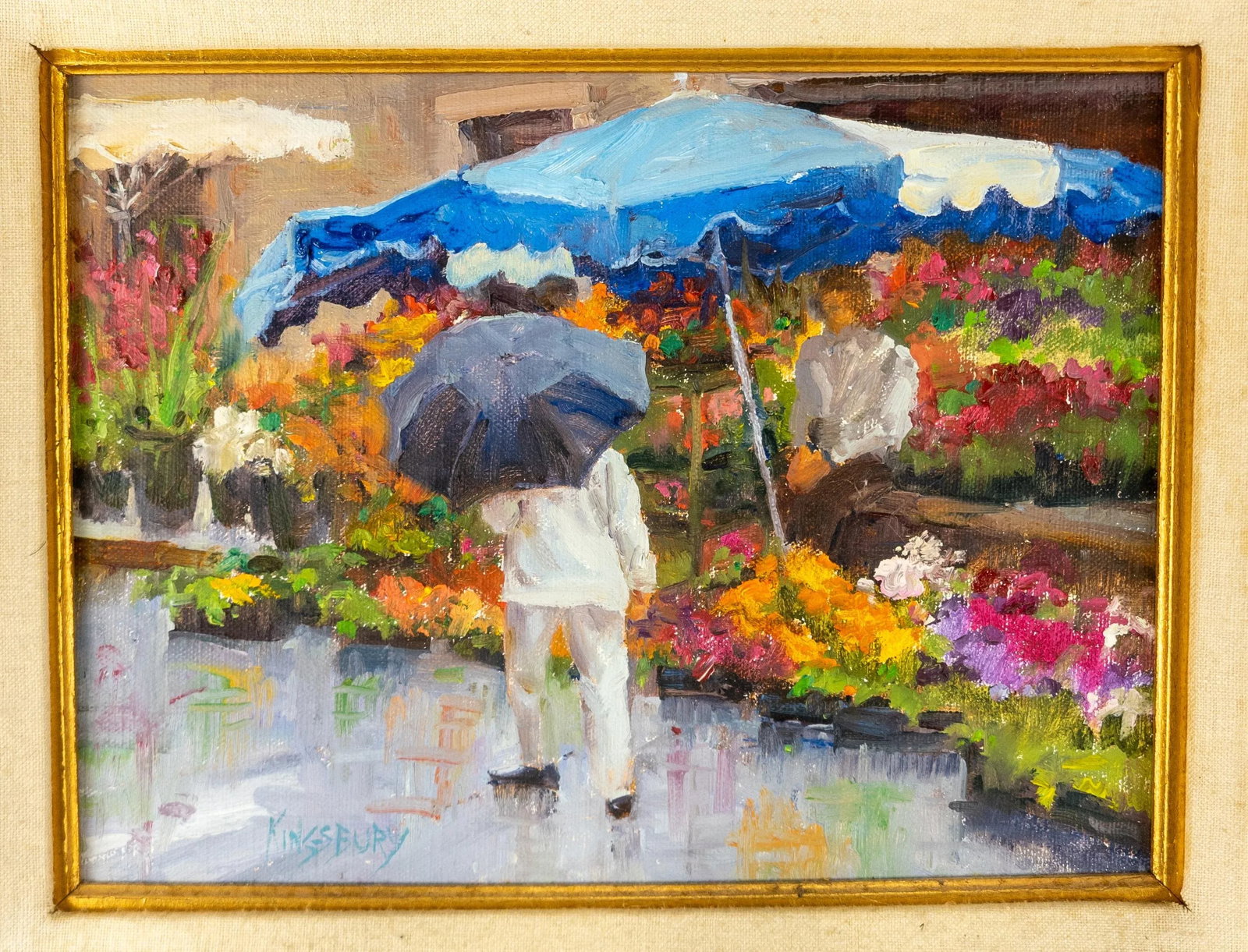 Late 20th Century Impressionistic Oil on Wood Panel Painting by Peggy Kingsbury - 2