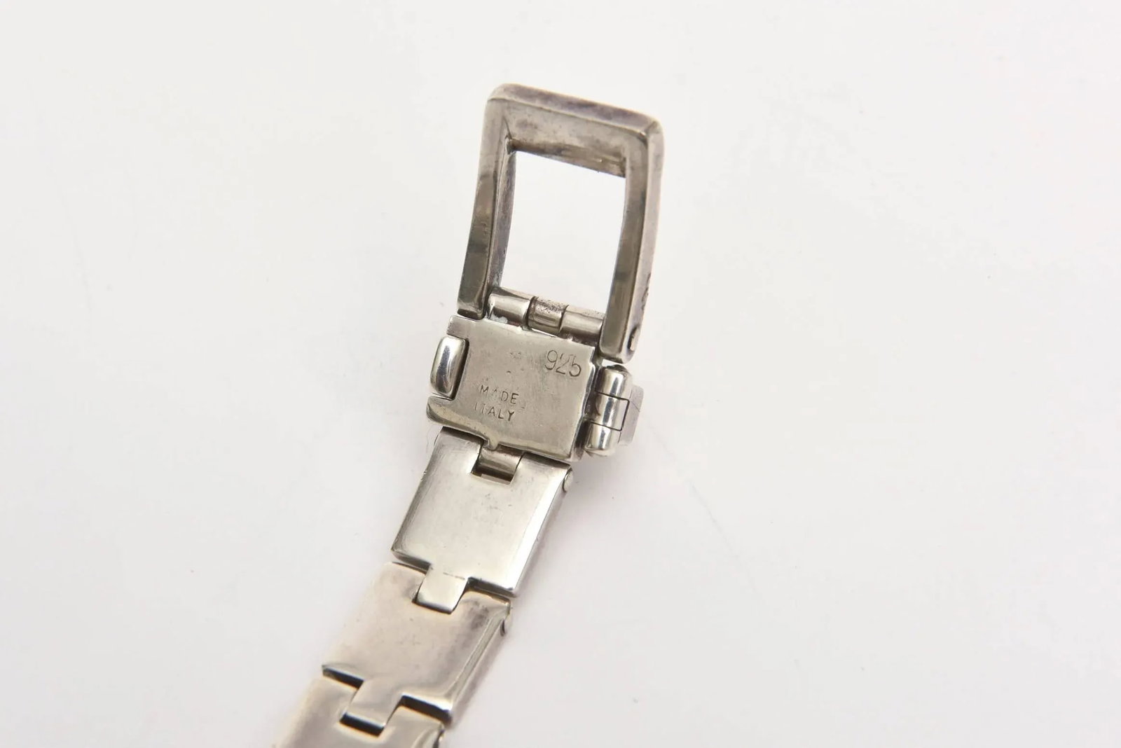 Vintage Sterling Silver Buckle Bracelet - 7