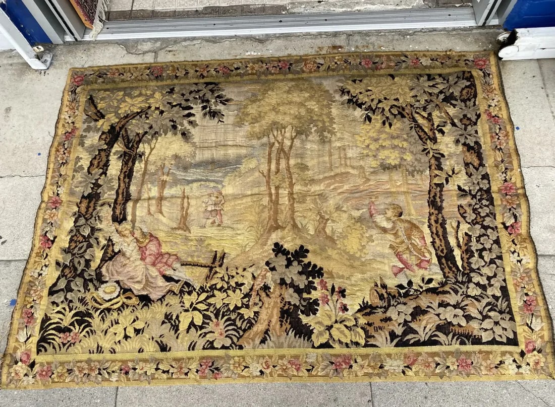 19th Century French Aubusson Tapestry - 8