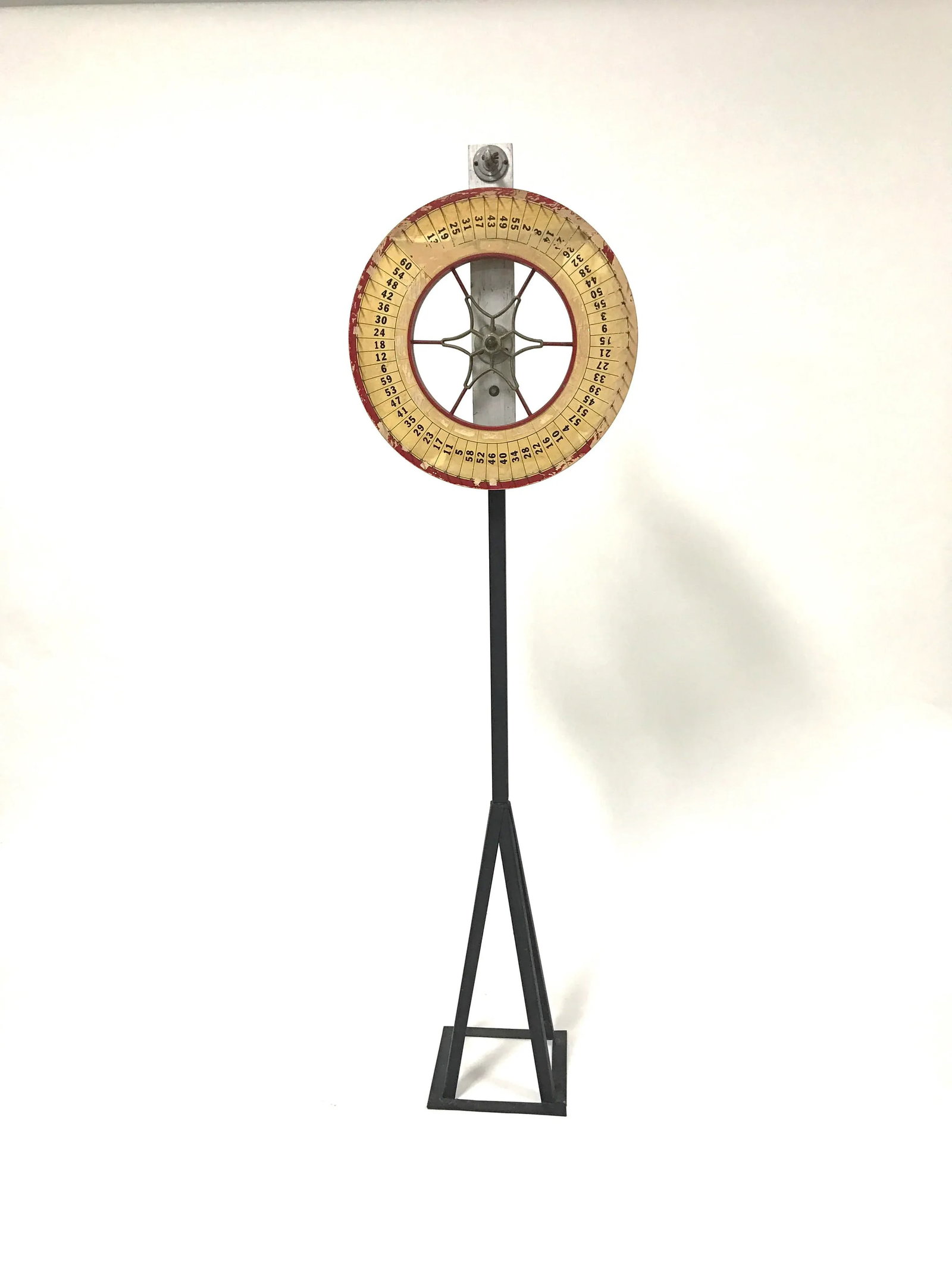 1940s Vintage Folk Art Roulette/Gaming Wheel - 6