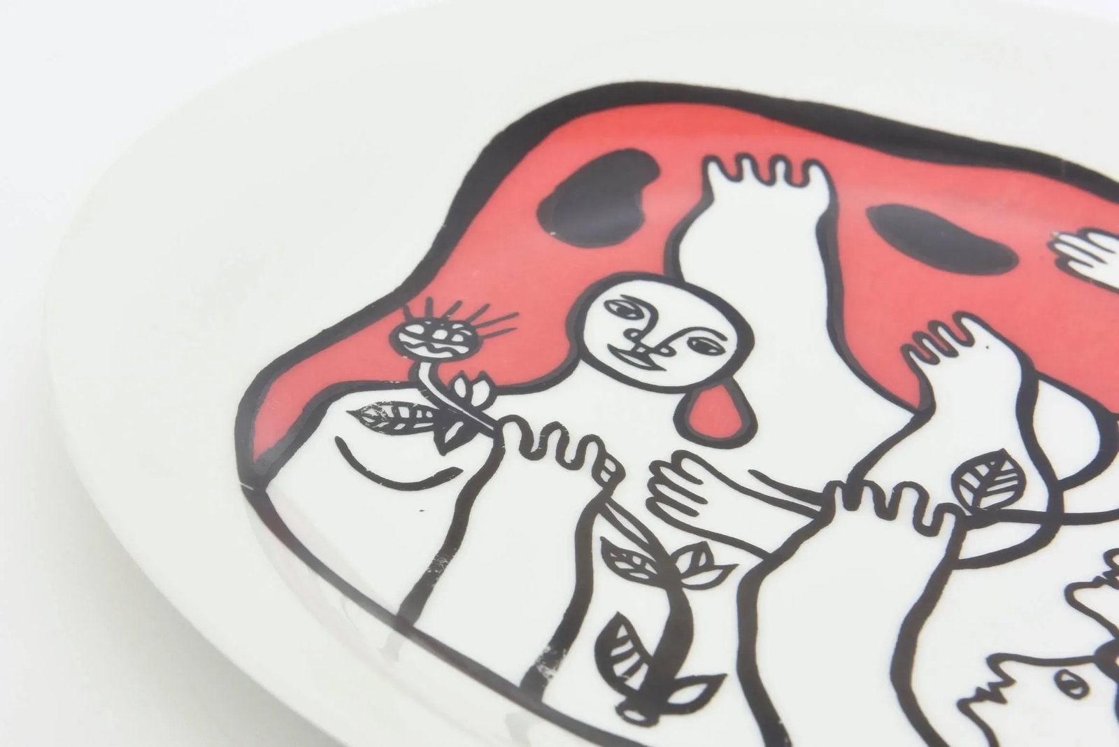 Vintage After Fernand Leger French Limoges Porcelain Plates - Set of Four Acrobat Series - 7