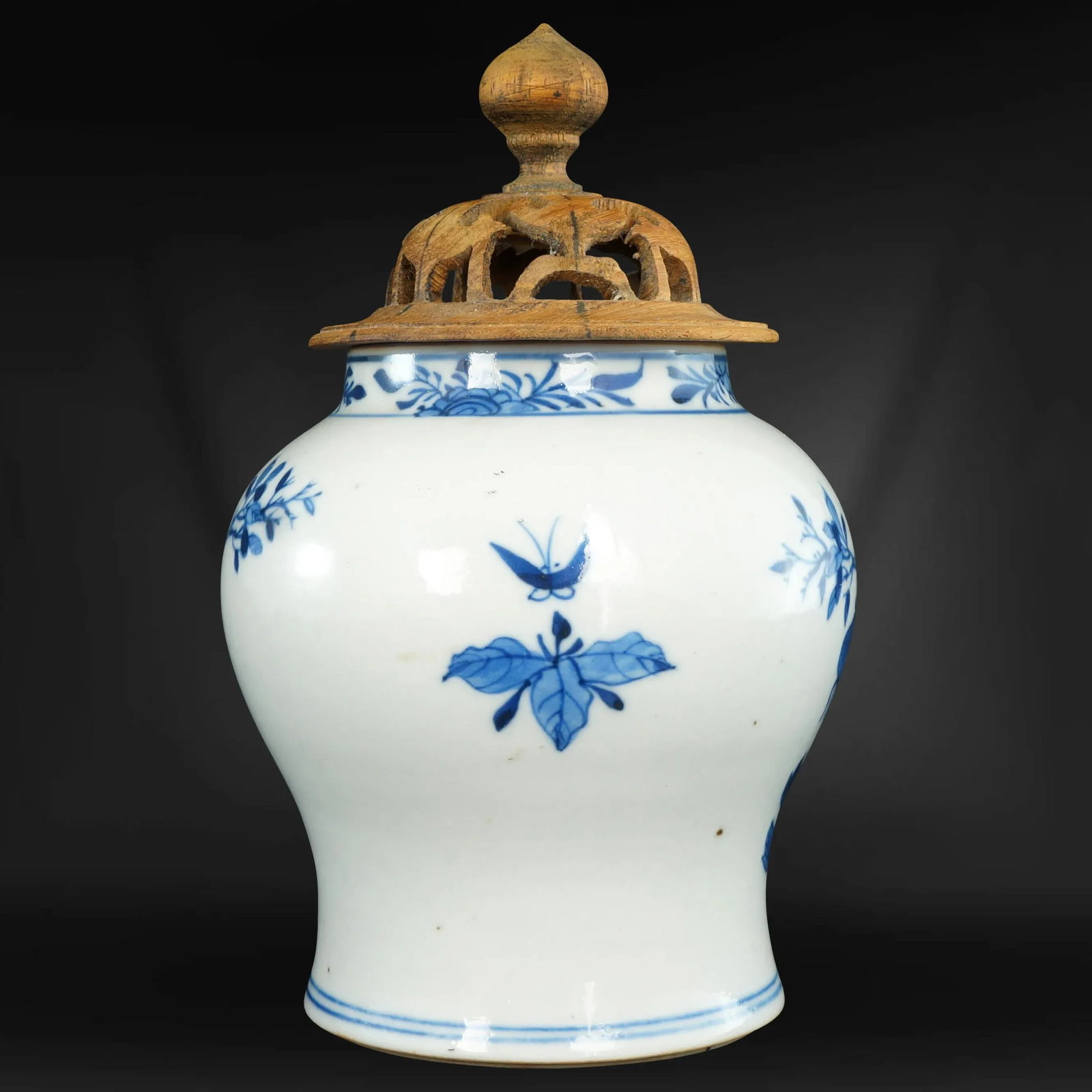 Chinese Ginger Jar Bird Motif 19th Century - 3