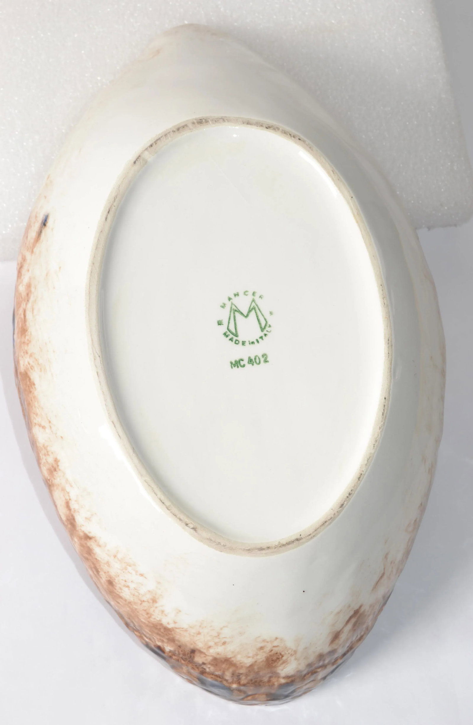 1970s Mallard Duck Raymor Majolica Ceramic Style Soup Tureen Ladle Mancer Italy - 10