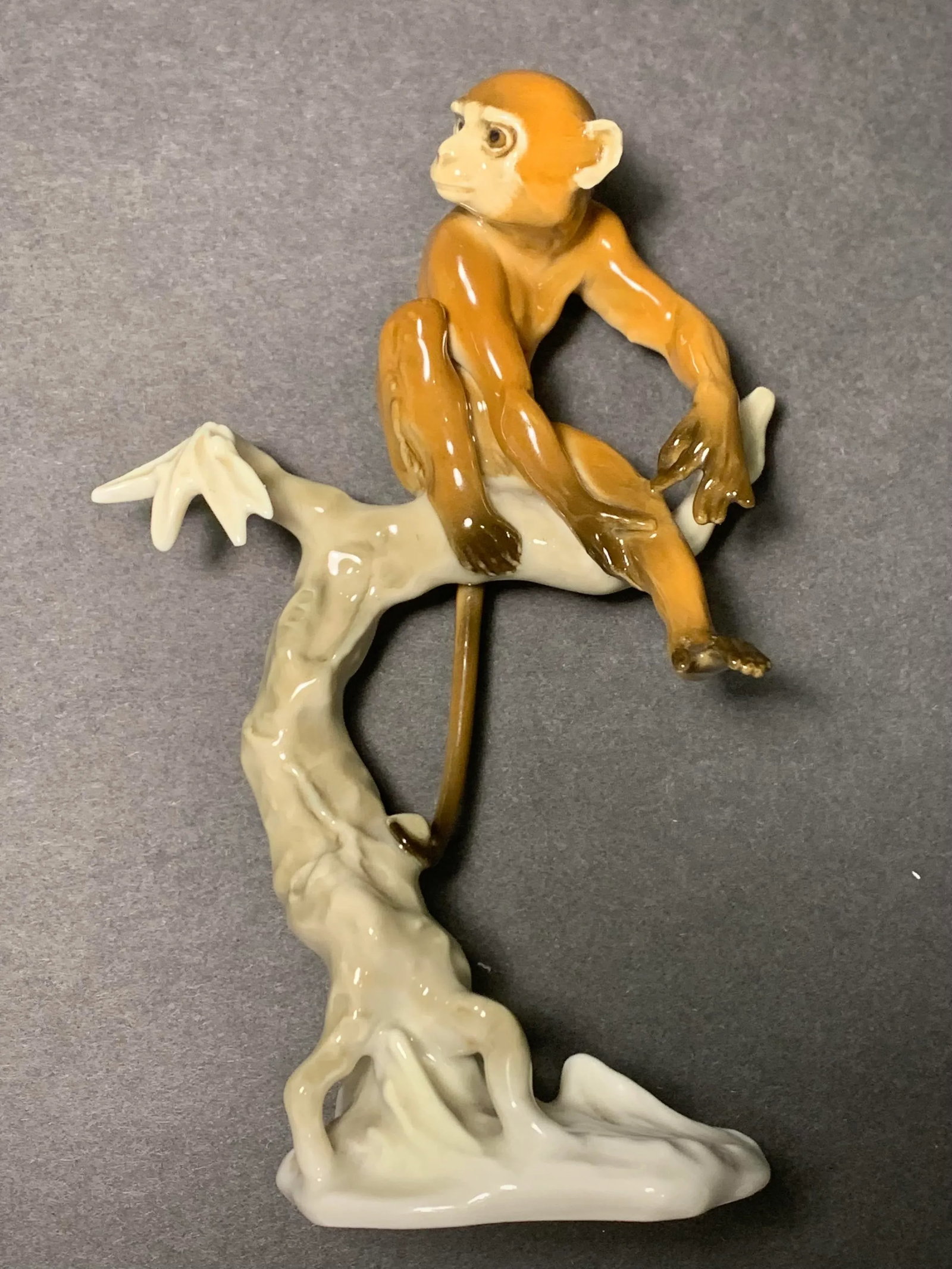 1950s Hutschenreuther Porcelain Monkey Figurine - 2