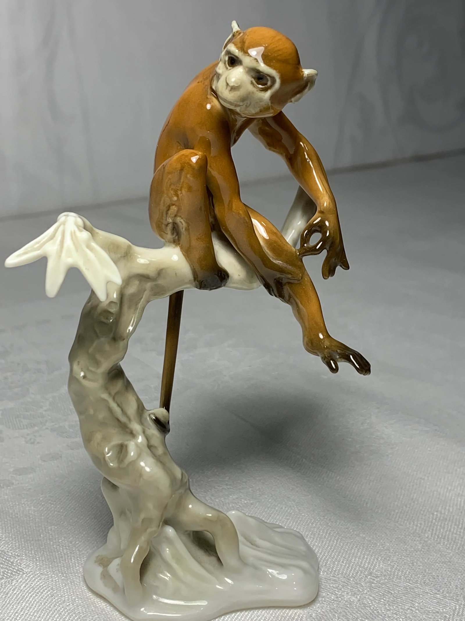 1950s Hutschenreuther Porcelain Monkey Figurine - 9