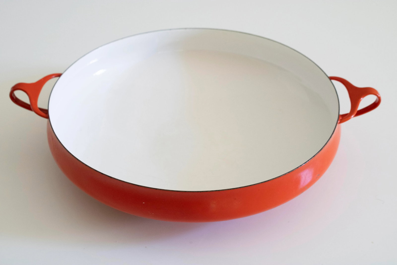 Vintage Dansk Paella Enamel Enamelware Kobenstyle Jens Quistgaard Ihq Pan - 2