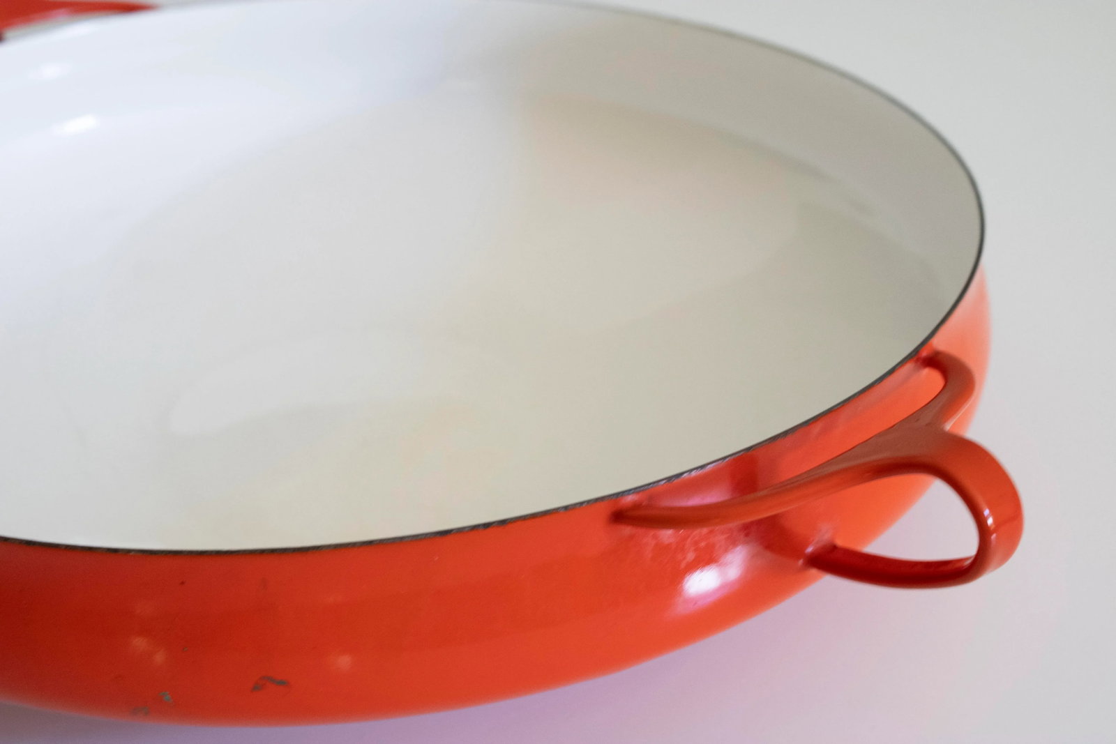 Vintage Dansk Paella Enamel Enamelware Kobenstyle Jens Quistgaard Ihq Pan - 3