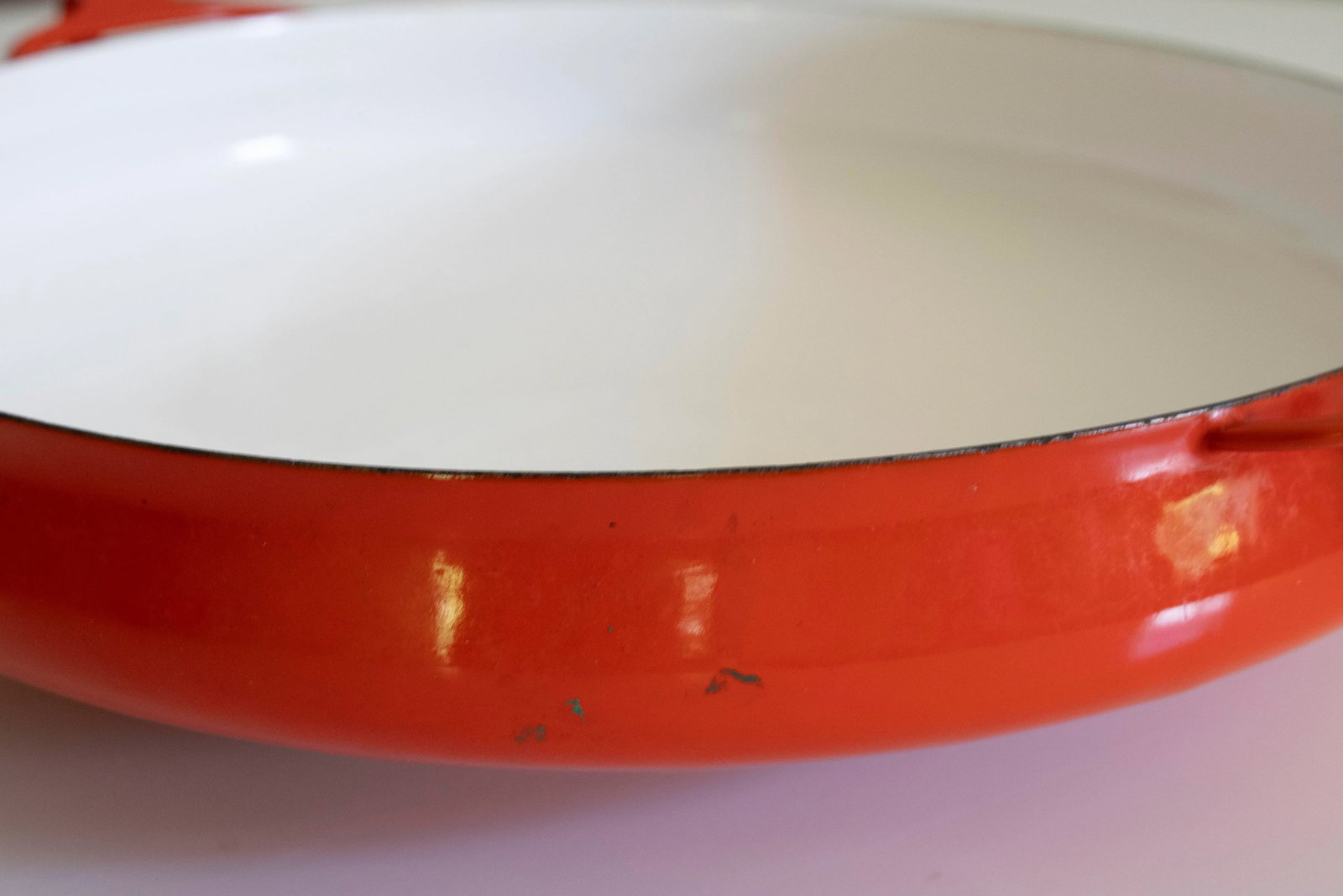Vintage Dansk Paella Enamel Enamelware Kobenstyle Jens Quistgaard Ihq Pan - 4