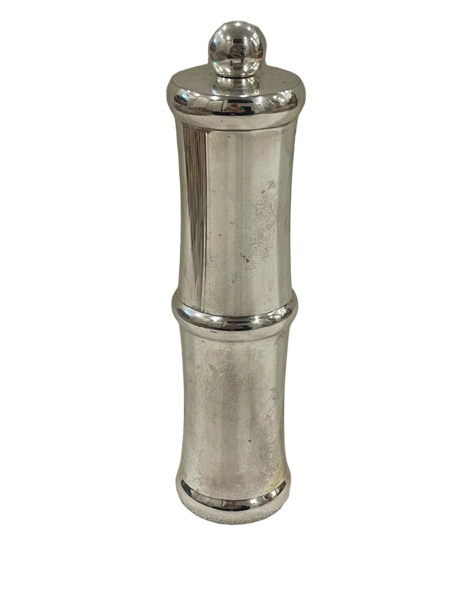 Vintage Gucci Silver Bamboo Salt Grinder - 11