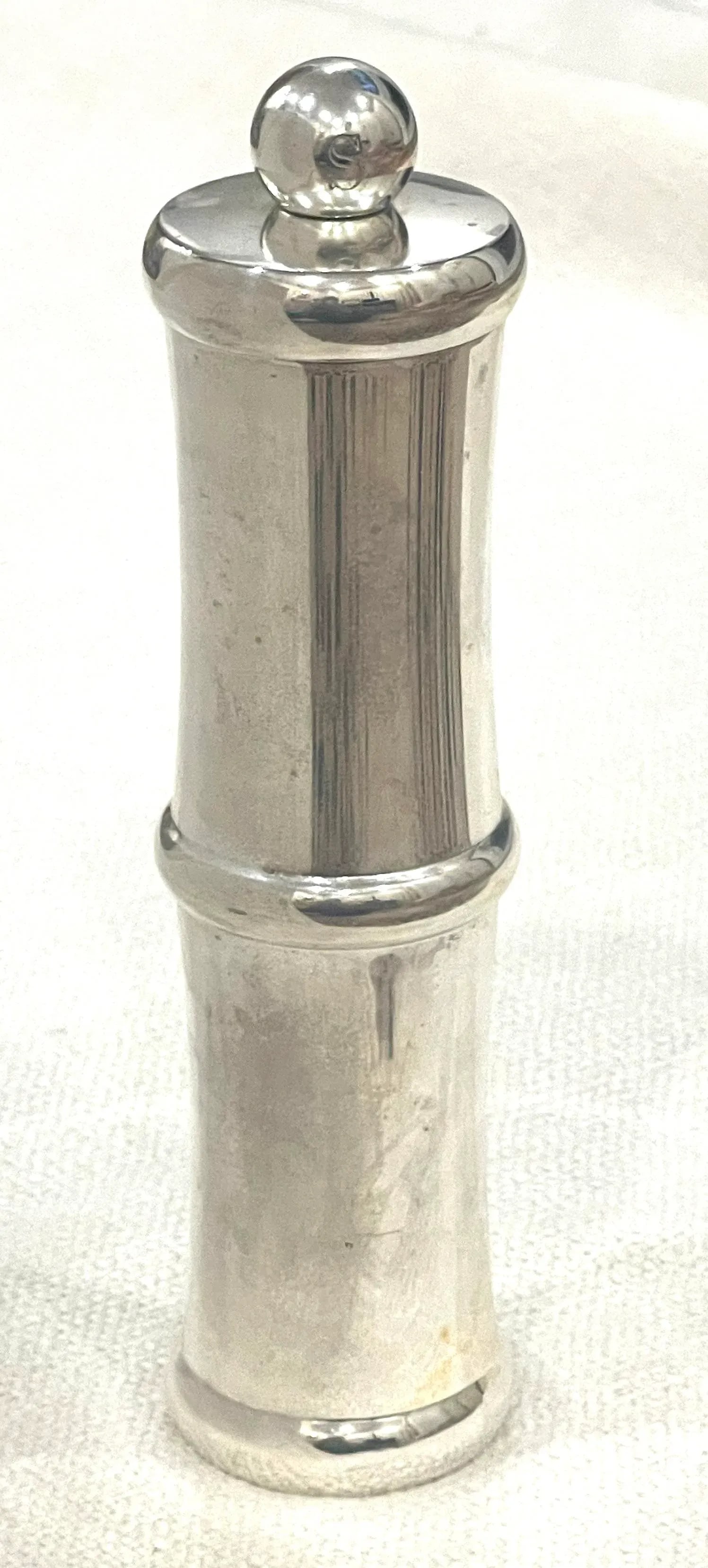 Vintage Gucci Silver Bamboo Salt Grinder - 6