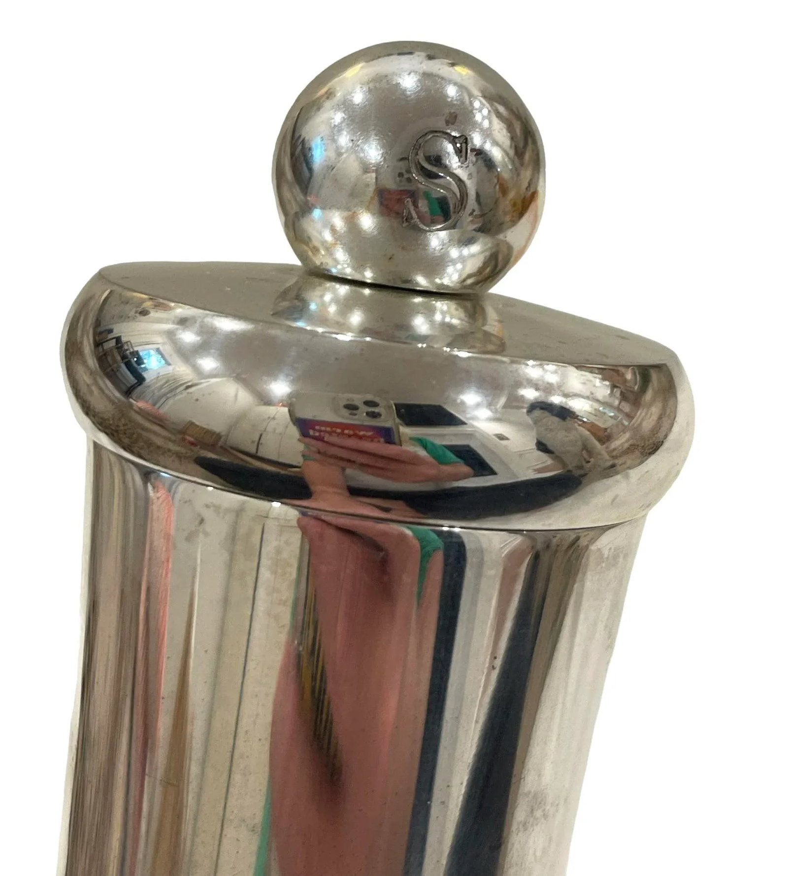 Vintage Gucci Silver Bamboo Salt Grinder - 8