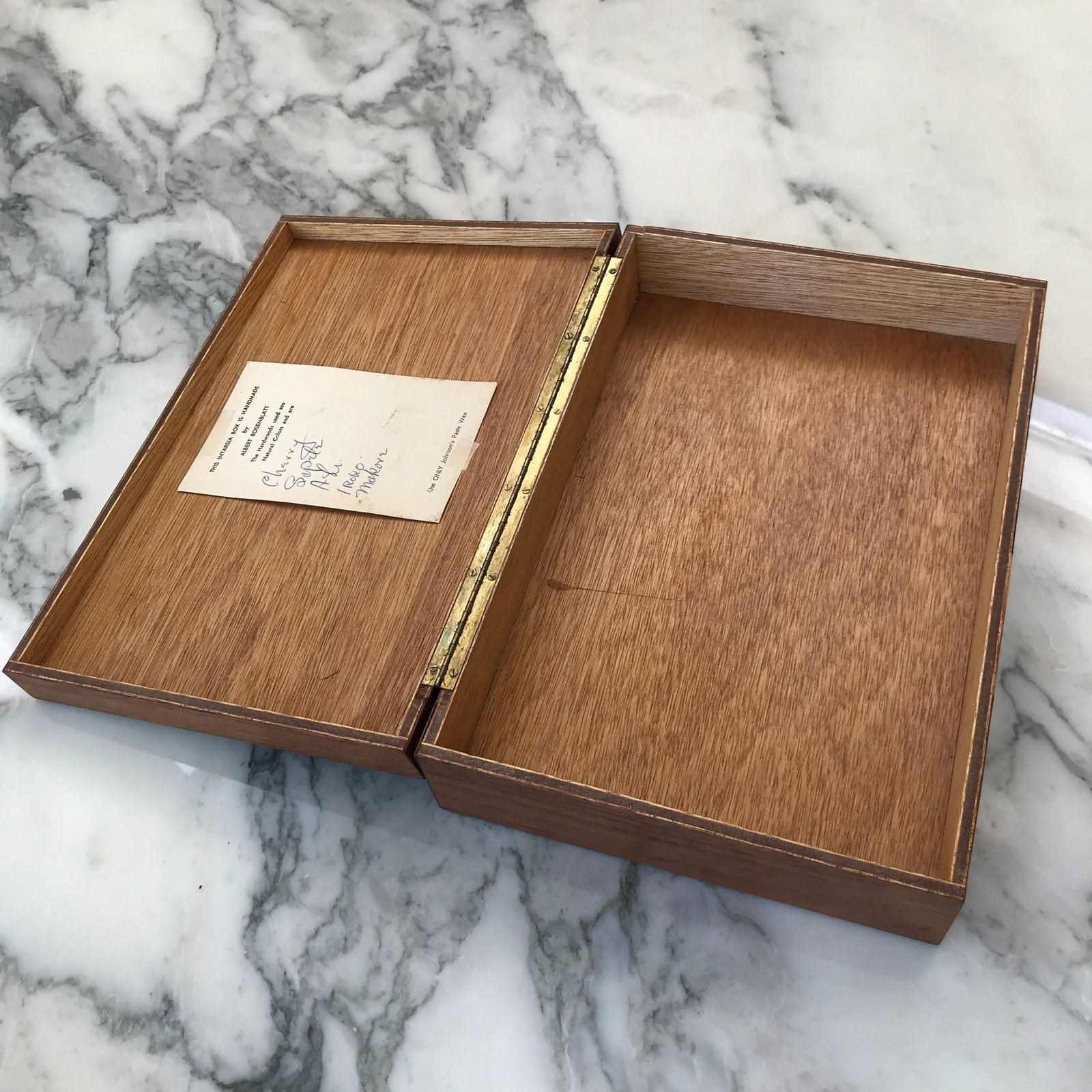 1930s Self-Taught Albert Rosenblatt Intarsia Wooden Box - 9