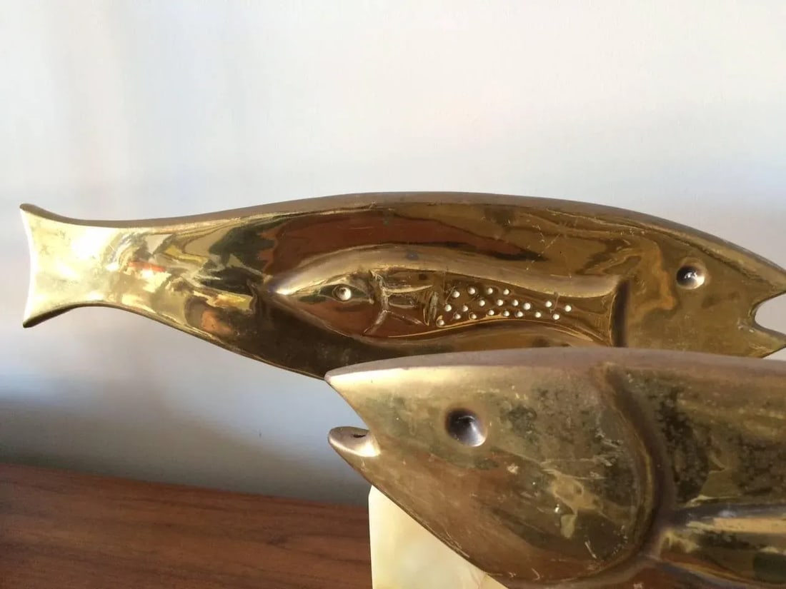 Brass Fish Sculptures by Curtis Jere - A Pair - 3