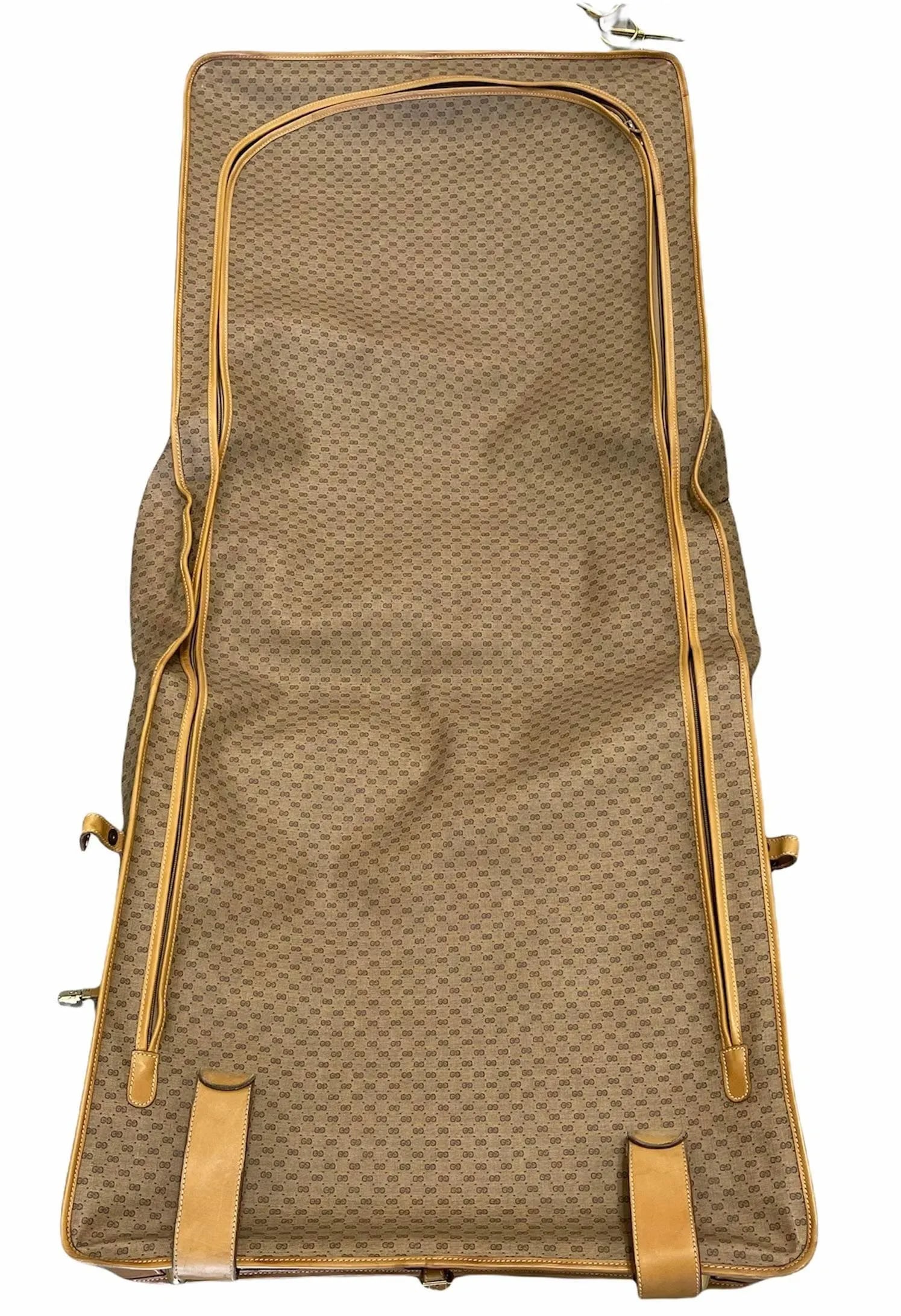 Gucci Vintage Folding Garment Bag W" Keys, Hangers Impeccable Interior - 6
