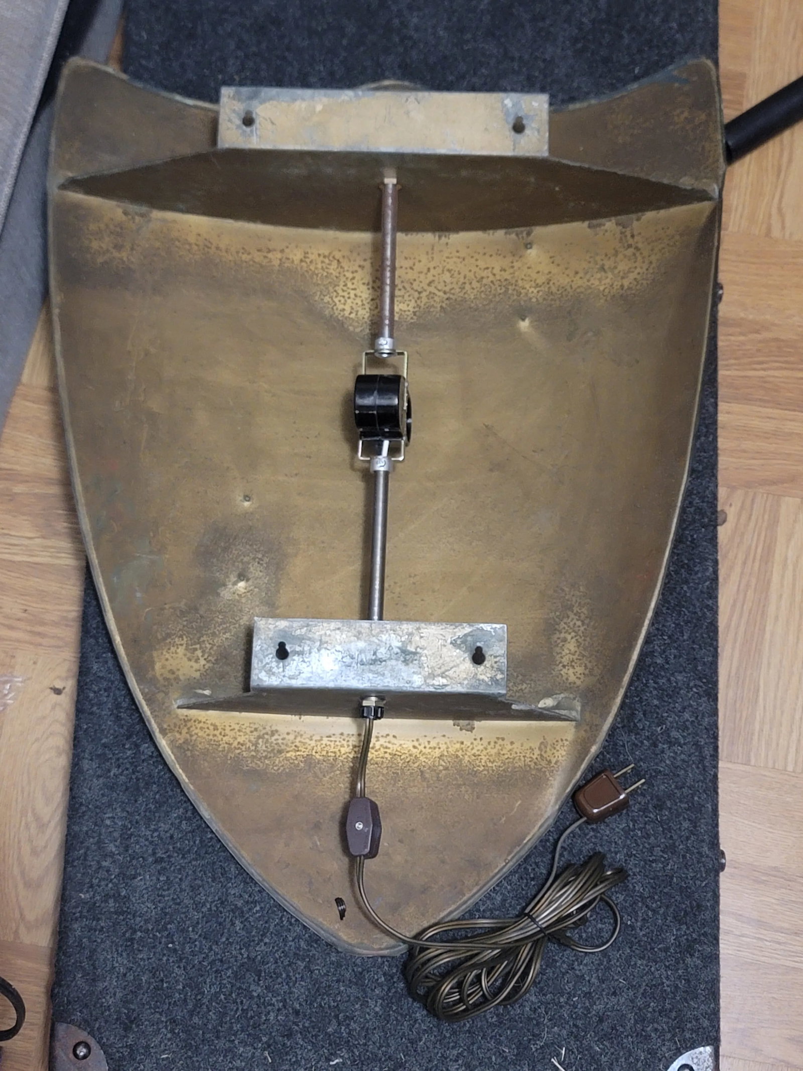 Pair of Antique Shield Wall Sconces - 7