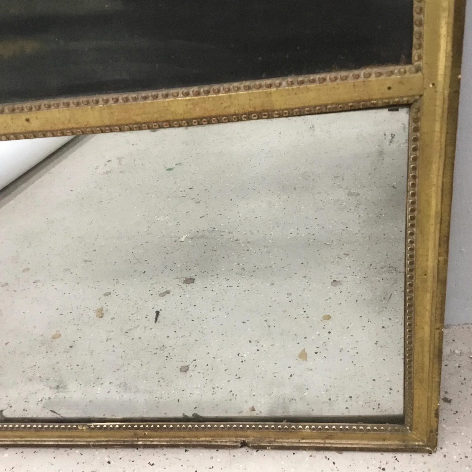 18th Century French Trumeau Mirror With "Amour Conjugal" Painting - 12