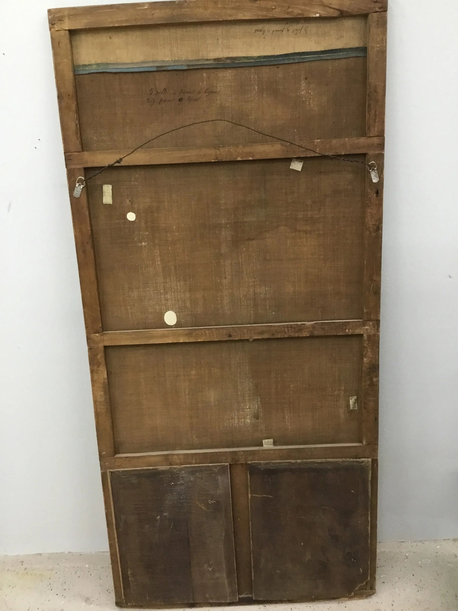 18th Century French Trumeau Mirror With "Amour Conjugal" Painting - 8