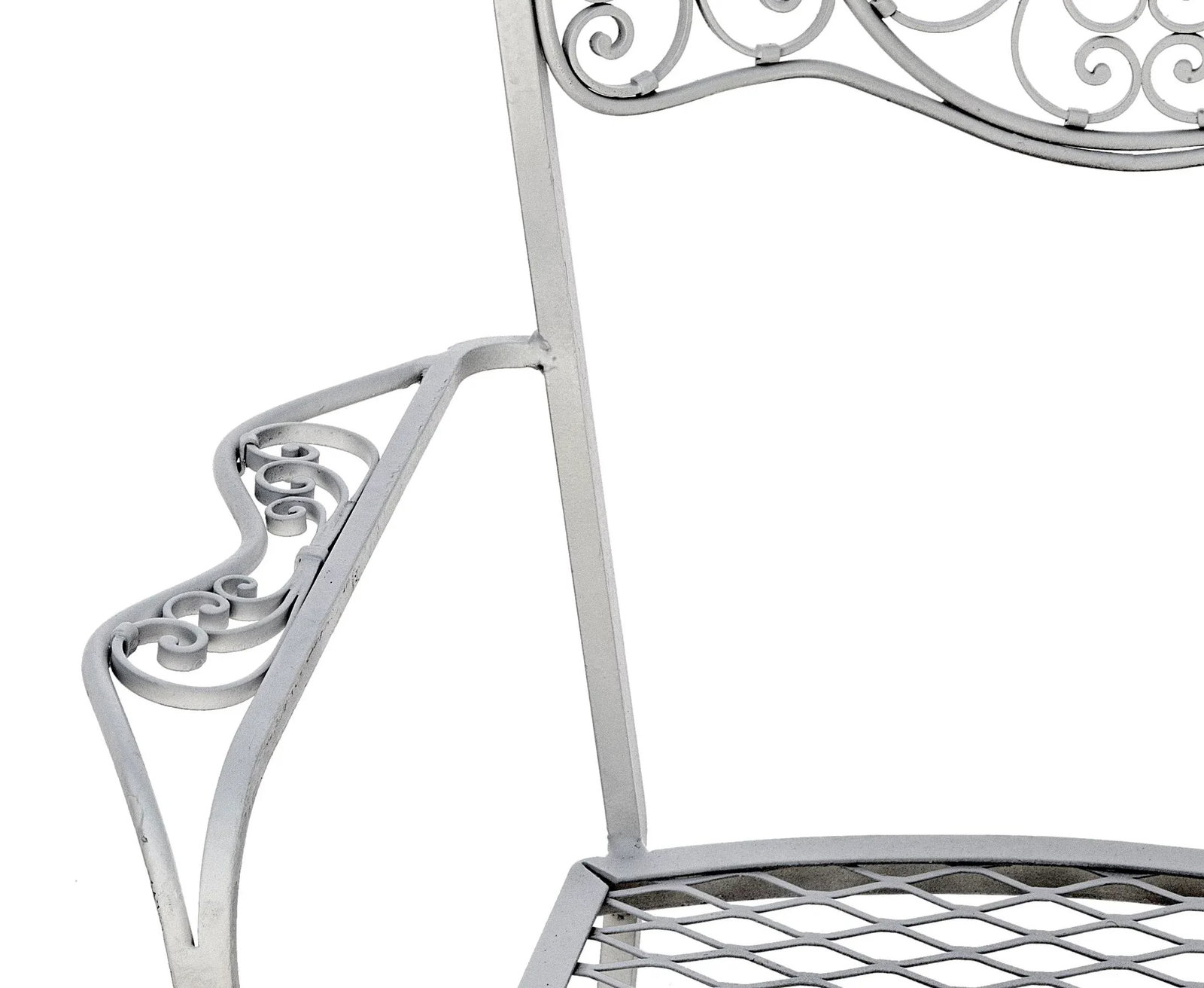 Vintage Woodard Andalusian Iron Patio Chair - 7