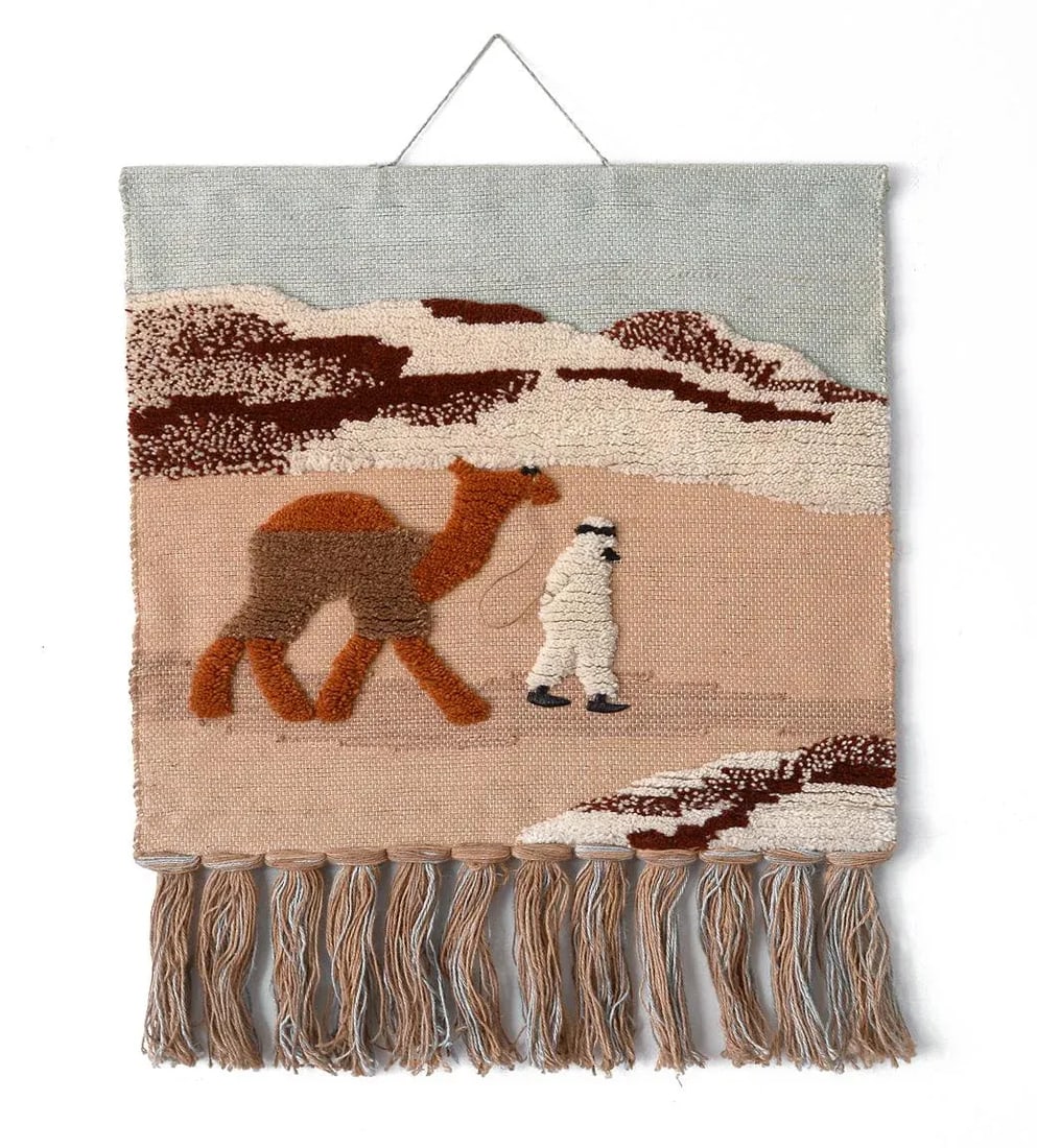 1970s Vintage Habitat Terence Conran Desert Scene Macrame Wall Hanging - 10