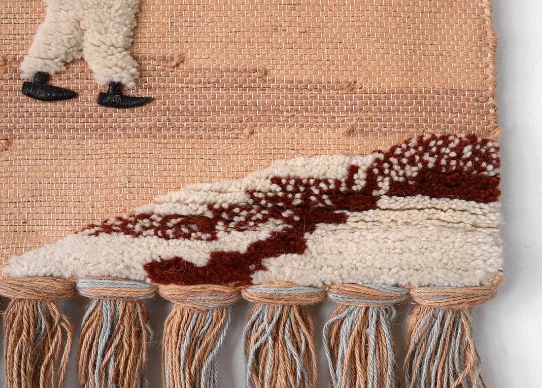 1970s Vintage Habitat Terence Conran Desert Scene Macrame Wall Hanging - 4