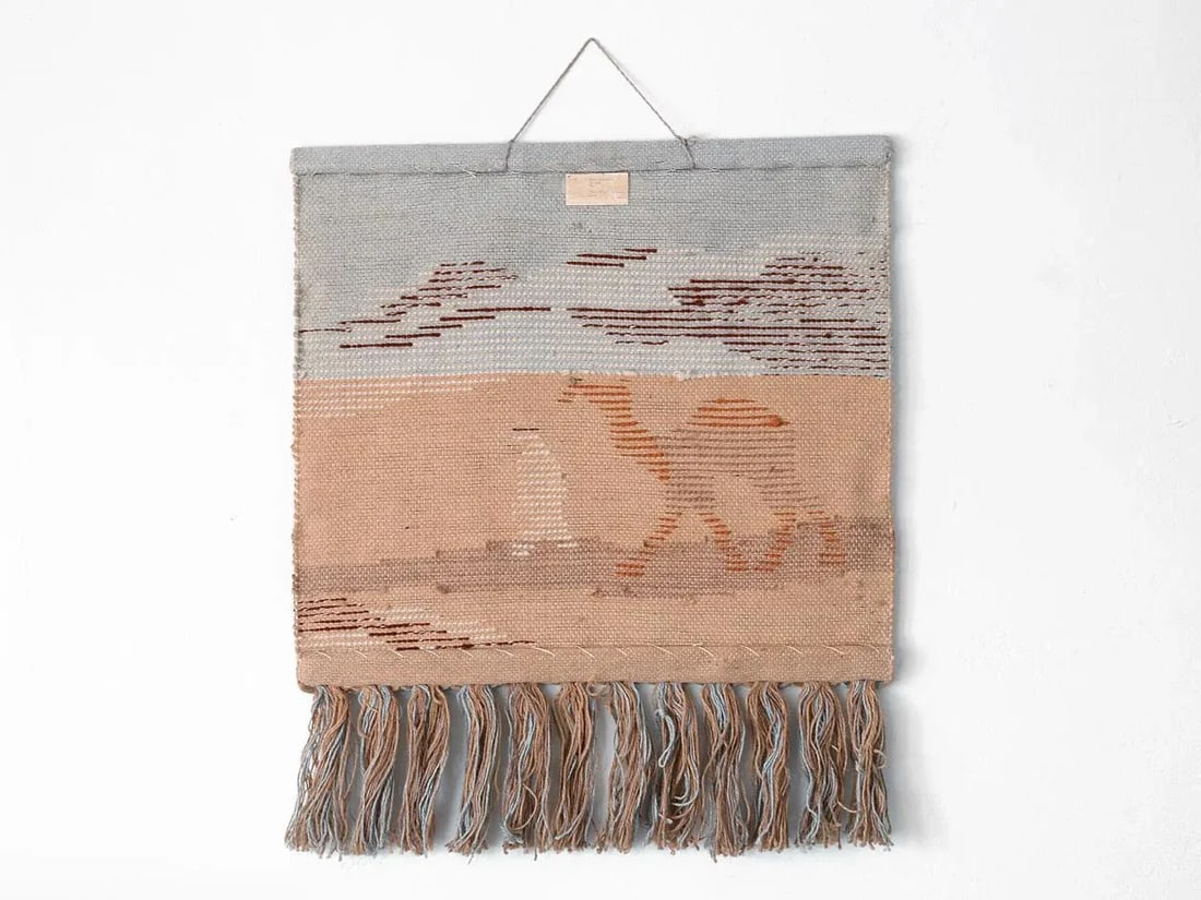 1970s Vintage Habitat Terence Conran Desert Scene Macrame Wall Hanging - 8