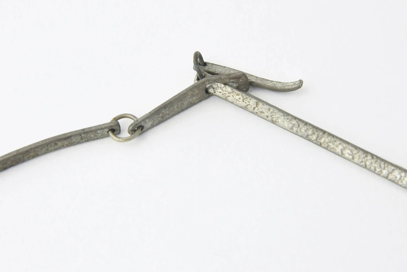 Brutalist Modernist Sterling Space Age Tassel Necklace - 4