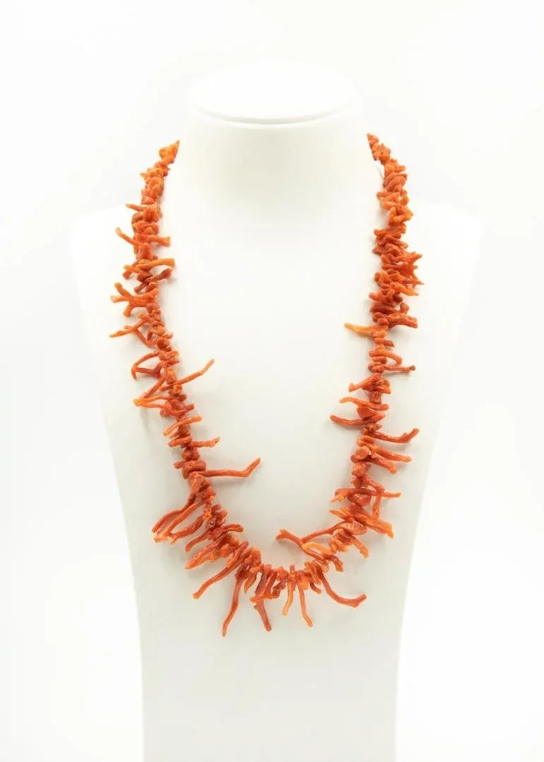 Vintage Branch Coral Necklace - 2