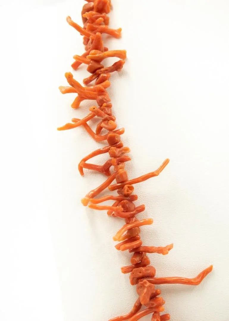 Vintage Branch Coral Necklace - 5