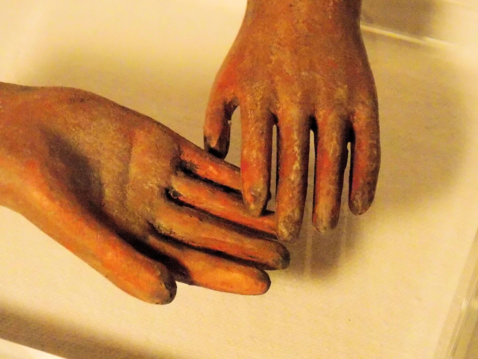 Small Vintage Santos Hands - A Pair - 3