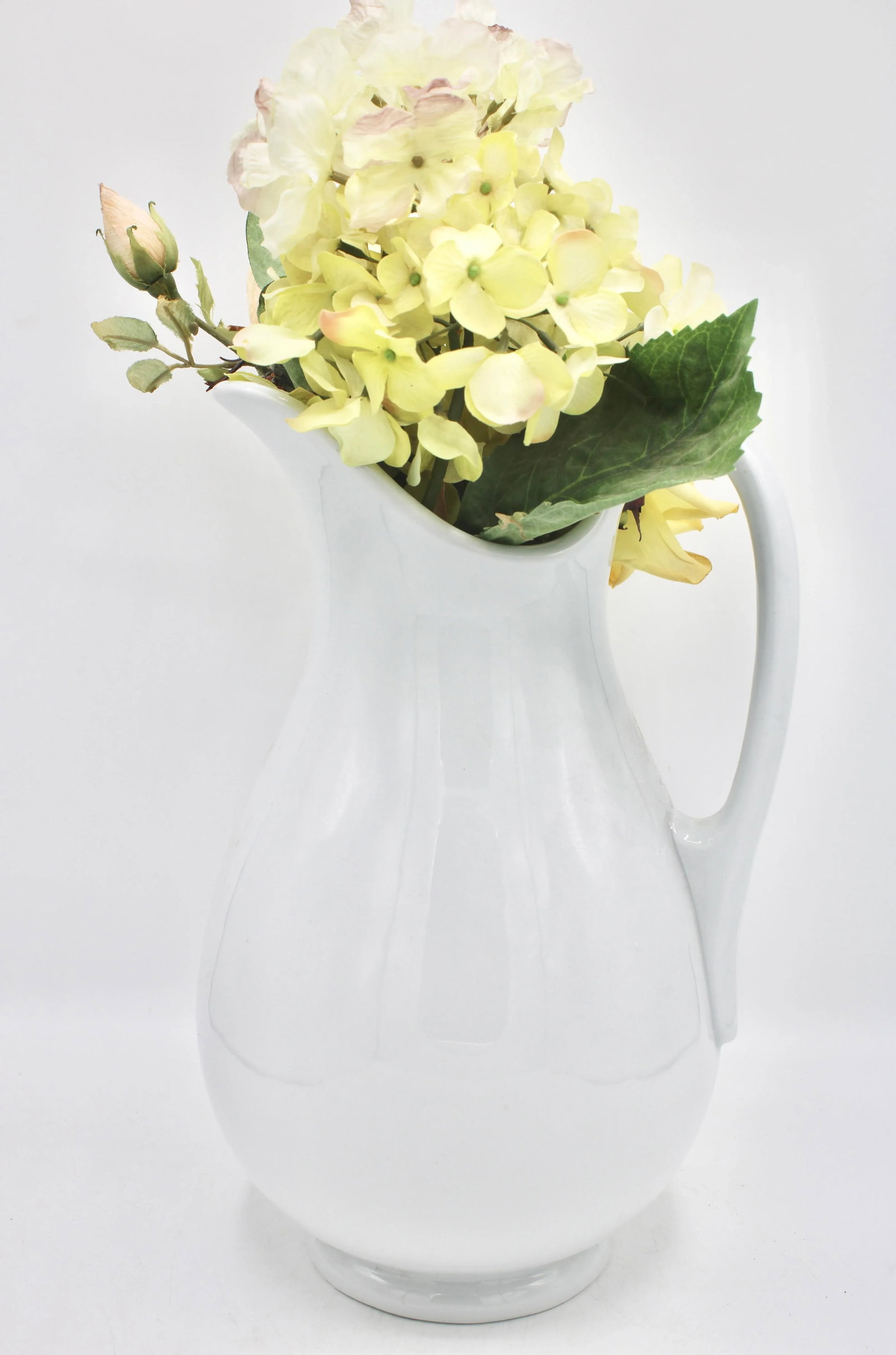Antique English White Ironstone Ceramic Pitcher - 10