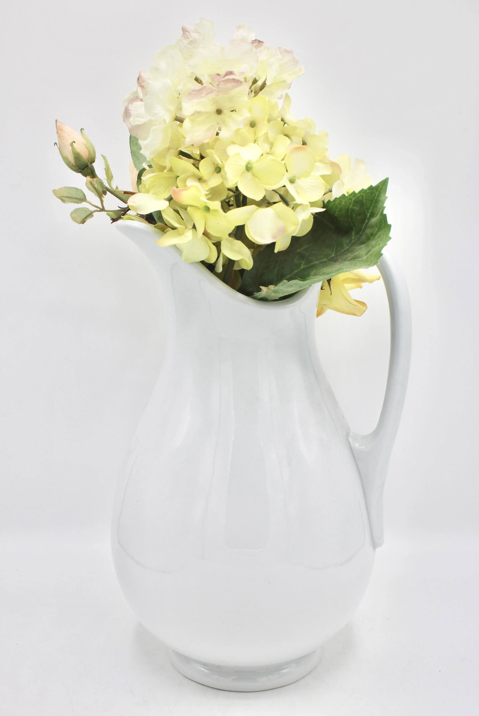 Antique English White Ironstone Ceramic Pitcher - 3