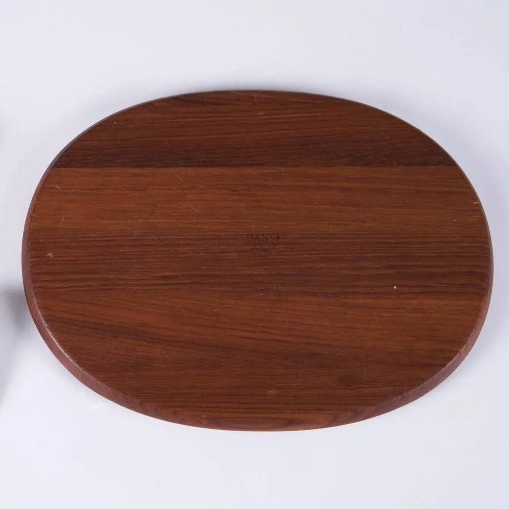Vintage Vivianna Torun Bulow-Hube for Dansk Cheese Knife, Cake Server, and Teak Cutting Board - 5