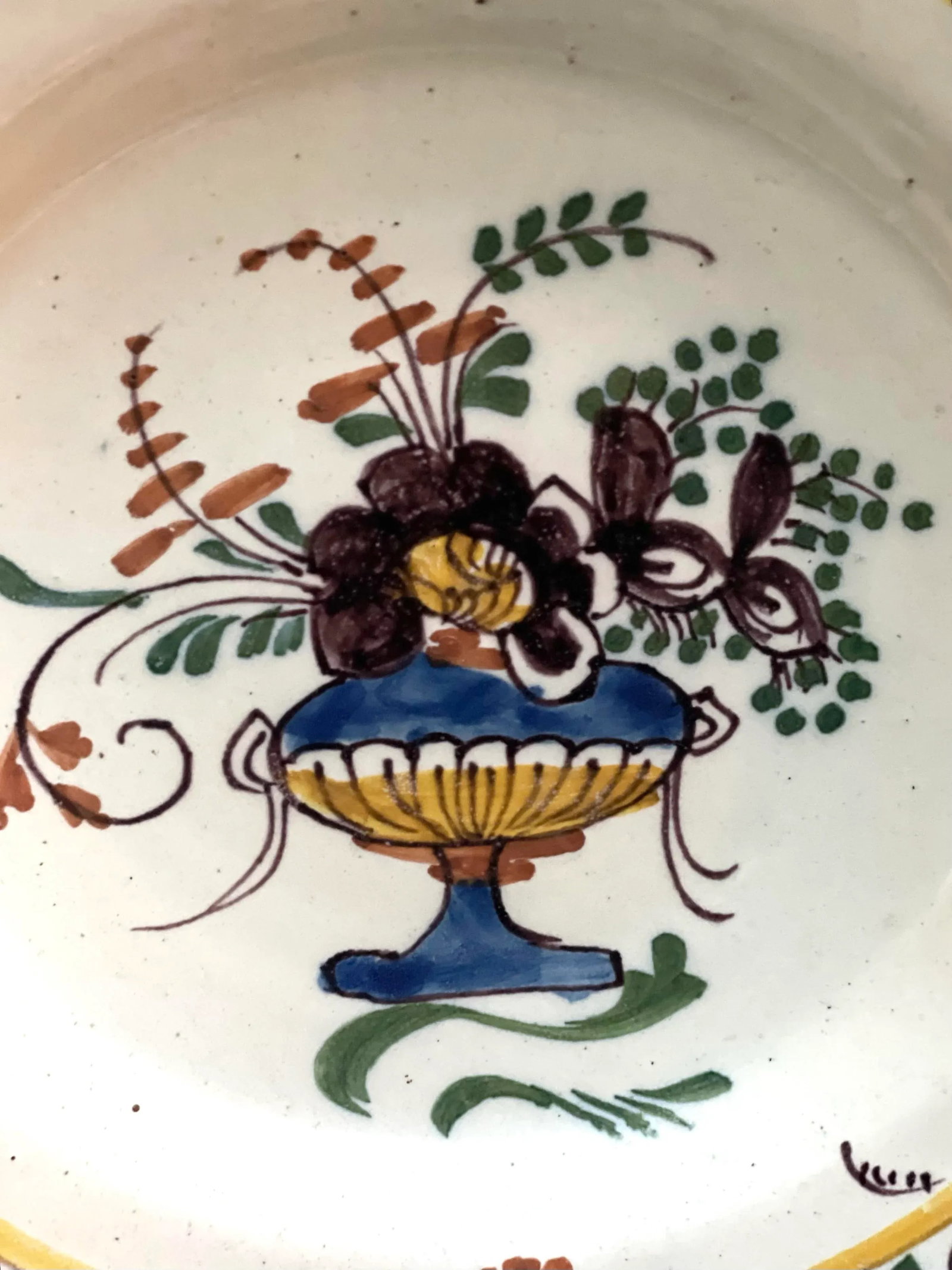 18th Century French Faience Plate, Circa 1780p - 2
