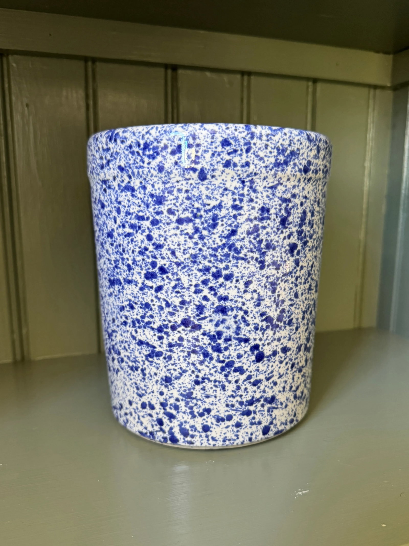 Vintage Handmade Splatter Glaze Kitchen Vessel - 4
